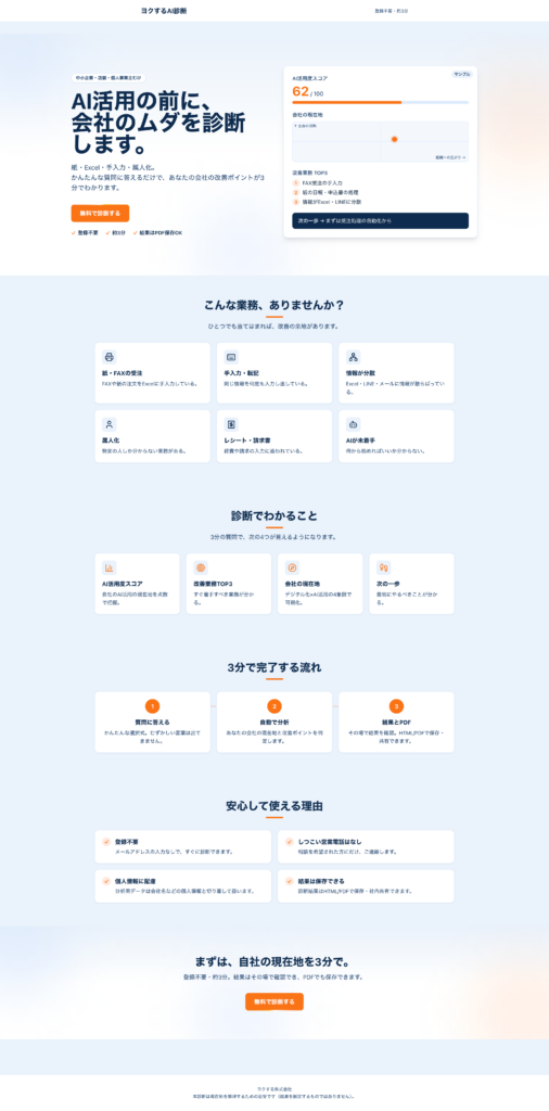 AI診断のトップ画像